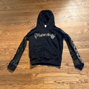 Money Boys Black Hoodie with Gold Logo Size 12-13 Years